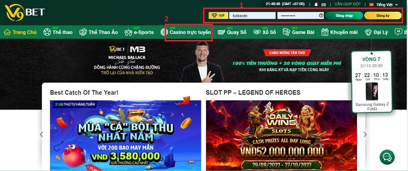 Cách chơi rồng hổ V9bet Casino