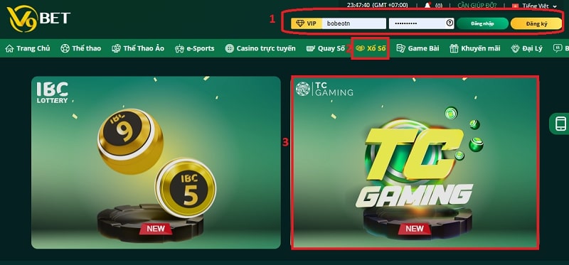 Cách để tham gia chơi cá cược tại TC Gaming V9bet