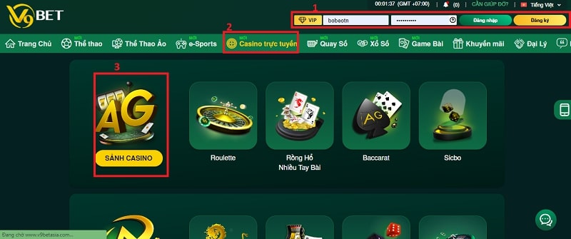 Cách chơi Three Face casino V9bet