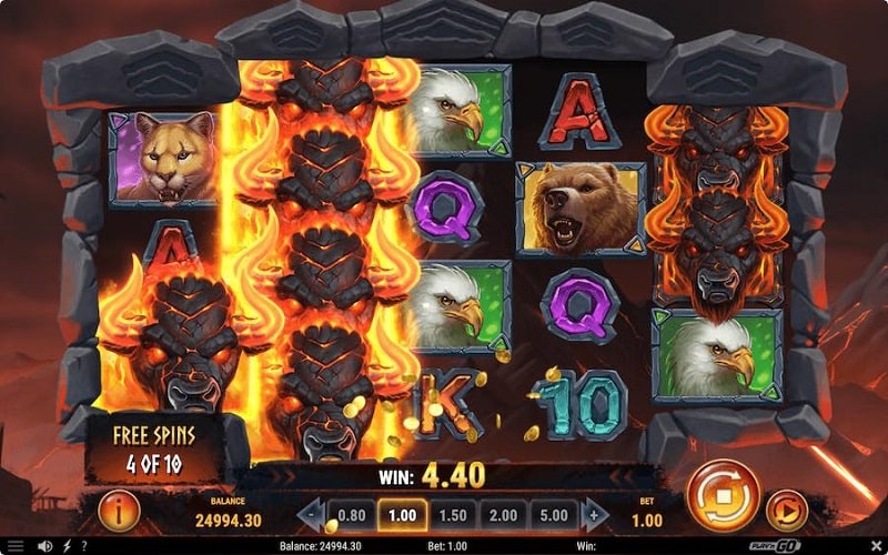 Cách chơi Beasts of Fire slot game V9bet