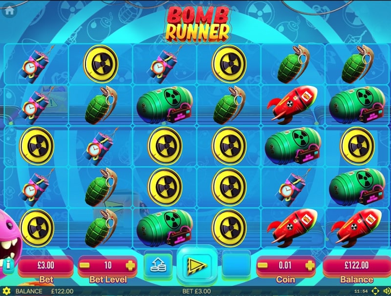 Cách chơi Bomb Runner slot game V9bet